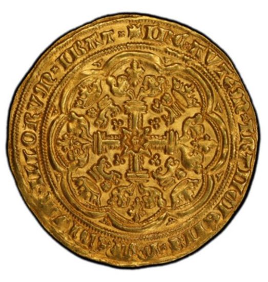 イギリス イングランド 1356-61 エドワード3世 ノーブル金貨 PCGS MS61