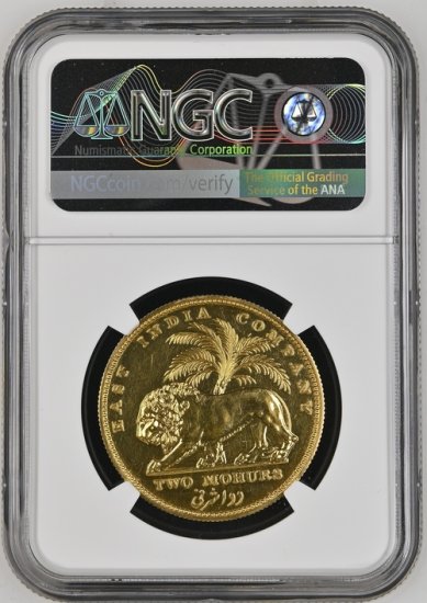 インド 英領インド 東インド会社 1835(c) ウィリアム4世 2モハール金貨 リストライク NGC PF60 プルーフ! - 【鑑定済アンティーク コイン専門店】オンラインネットショップ通販店舗『アンティークコインワールド』へようこそ！