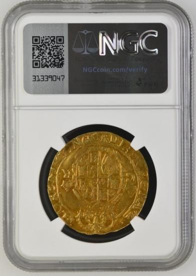 イギリス イングランド 1639-40 チャールズ1世 ユナイト金貨 NGC AU53