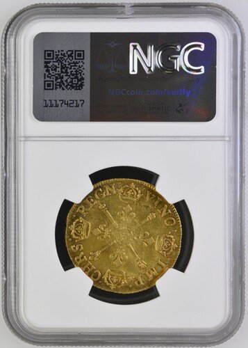 フランス 1705A ルイ14世 2ルイドール金貨 NGC AU58+! 鑑定唯一品! - 【鑑定済アンティークコイン 専門店】オンラインネットショップ通販店舗『アンティークコインワールド』へようこそ！