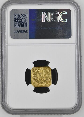 ドイツ ニュルンベルク 1700年 ラムダカット 1/2ダカット ハーフダカット 金貨 NGC MS65! 地球上の羊 クリッペ 角型! 最高鑑定品!  - 【鑑定済アンティークコイン専門店】オンラインネットショップ通販店舗『アンティークコインワールド』へようこそ！