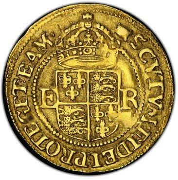 イギリス イングランド 1594-96 エリザベス1世 1クラウン金貨