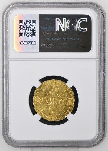 イギリス 1666 チャールズ2世 1ギニー金貨 NGC MS61! 最高鑑定品