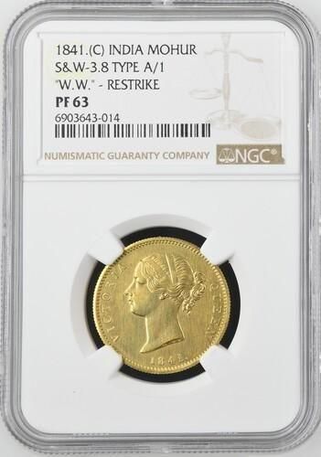 インド ファナム 金貨　マイソール　カンティラバタイプ MS 63 ngc インド ファナム 金貨 マイソール カンティラバタイプ MS 63 ngc