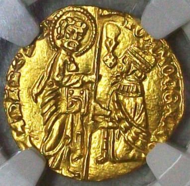 中世イタリア ベネチア 1414-1423 ダカット金貨 NGC MS65 ハイグレード