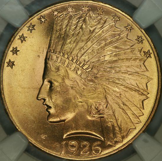 アメリカ 1926 10ドル イーグル インディアンヘッド 金貨 NGC MS63