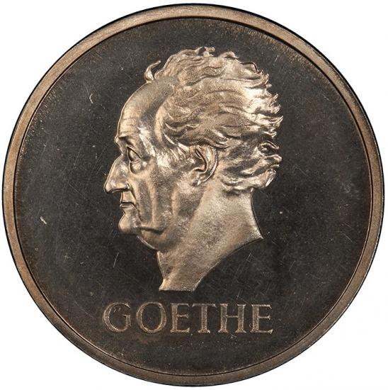 ドイツ ワイマール共和国 1932A 5マルク ゲーテ没後100周年記念銀貨 