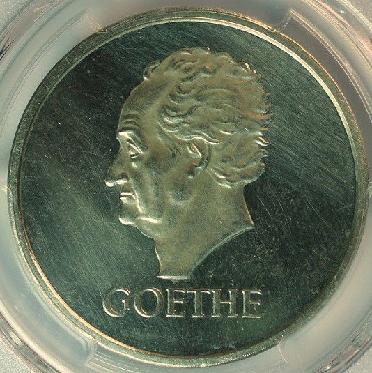 ドイツ ワイマール共和国 1932F 5マルク ゲーテ没後100周年記念銀貨 GOETHE PCGS PR61CAMEO プルーフ61 カメオ! -  【鑑定済アンティークコイン専門店】オンラインネットショップ通販店舗『アンティークコインワールド』へようこそ！