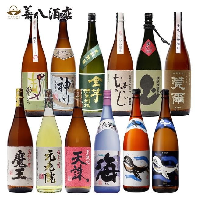 魔王セット 飲み比べ大隅半島焼酎 《芋焼酎》 1800ml × 12本 Aセット