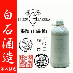 天狗櫻 混醸(13品種) 2022年製 宇都地区 33度 500ml 白石酒造 芋焼酎 特約店限定